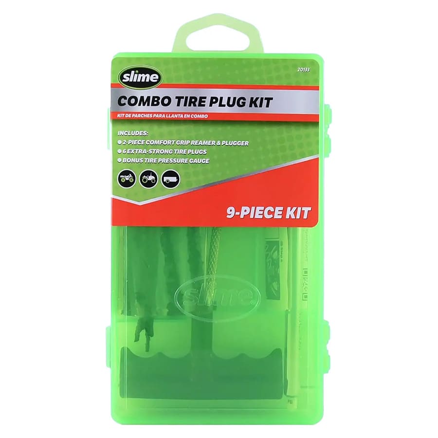 Slime Tire Plug Kit Combo w/ T-Handle Reamer, Plugger and Gauge 20133 Slime Tire Plug Kit Combo w/ T-Handle Reamer, Plugger and Gauge 20133