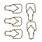 Carburetor Gasket Kit Ford Capri Cortina 5pcs, 1602435 Ford