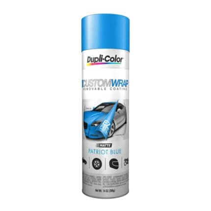 Spray Paint Dupli-color Custom Wrap Removable Coating Patriot Blue Matte, CWRC400 14oz