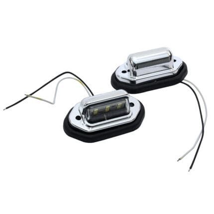 Lamp ID Number Plate LED Pair Chrome SJ-334A IGT