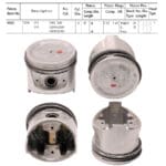 Pistons and Rings Nissan L13, L14 Eng, 83mm SET OF 4, 12010-22001 - STD
