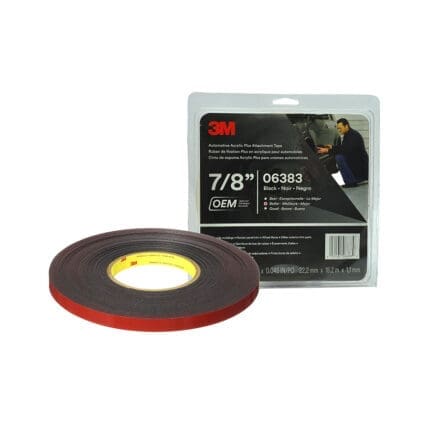 Tape Double Sided 3M Black 7/8" (06383)