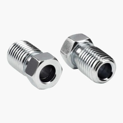 Brake Line Fitting 3/8" UNF X 24  3/16" Line- PBU752