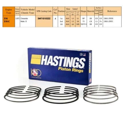 Rings Set Toyota Cressida 21R Eng. (Thin Groove), 84mm, 2M-4217 Hastings - STD