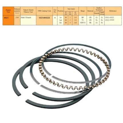 Rings Set Toyota Crown, Super Saloon 4M, 80mm, 9800KX Sealed Power -+.030"/0.75mm