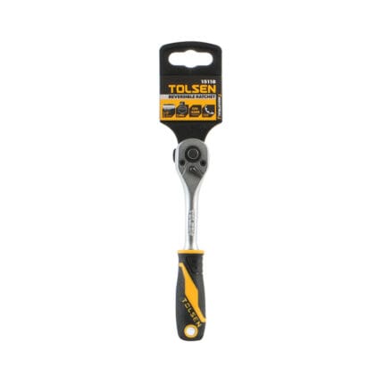 Reversible Ratchet 1/4" Drive Industrial Chrome Tolsen 15118