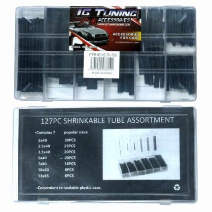 Heat Shrink Rubber Tubing Plastic Box (127pcs)