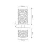 Truck Wheel Stud Bedford, Front, 22mm, LH
