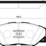 Disc Pads Toyota RAV4 '05-'19 ,Prius '12-'21 (FRONT) SP2138 Hi-Q