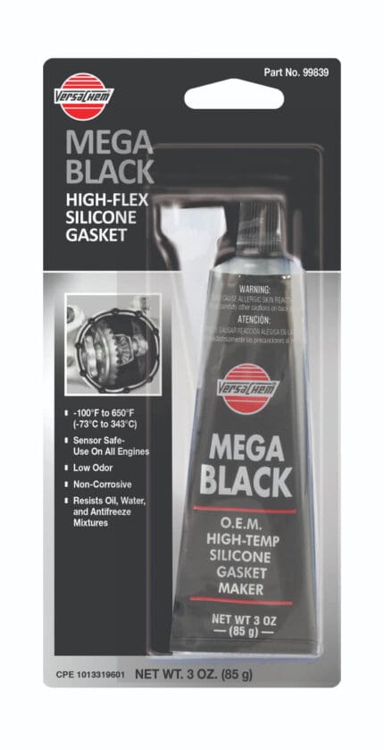 Silicone VersaChem Mega Black Gasket Maker 3oz 99839