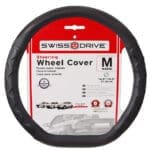 Steering Wheel Cover D Shape Black w/ Red, LF-4245-NR LAFA RACING