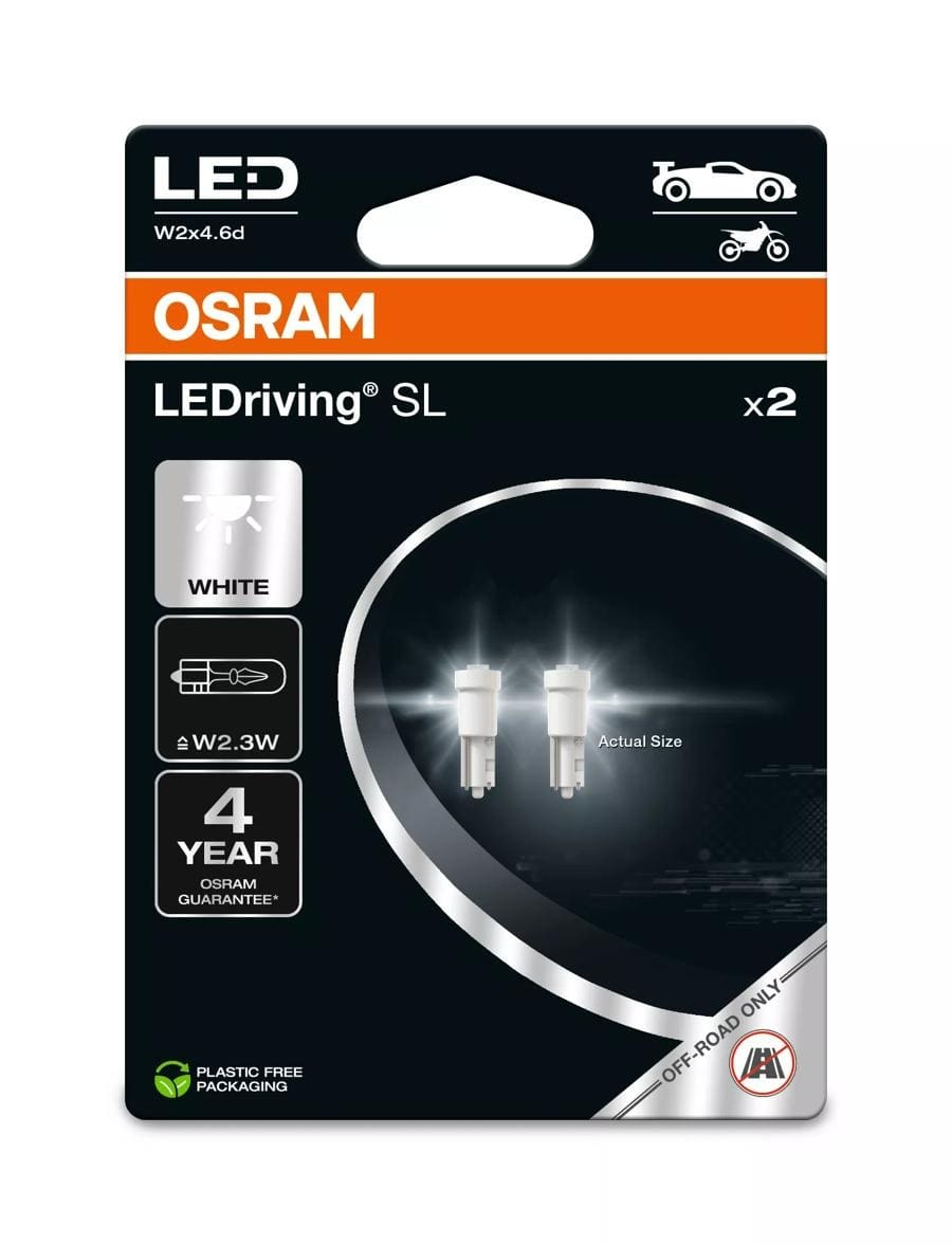 Bulb Osram LEDriving SL T5 (2PC) 2723DWP Bulb Osram LEDriving SL T5 (2PC) 2723DWP