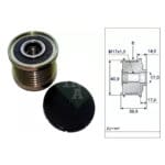 Pulley Alternator Nissan Dualis ’07–’14 NJ10, Juke ’10–’20 F15, Qashqai ’10–’14 J10 ,  XTrail ’10–’15 T31 ,MR16/20 Eng INA