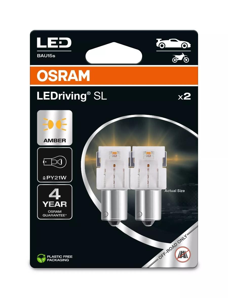 Bulb Osram LEDriving SL PY21W (2PC) 7507DYP Bulb Osram LEDriving SL PY21W (2PC) 7507DYP